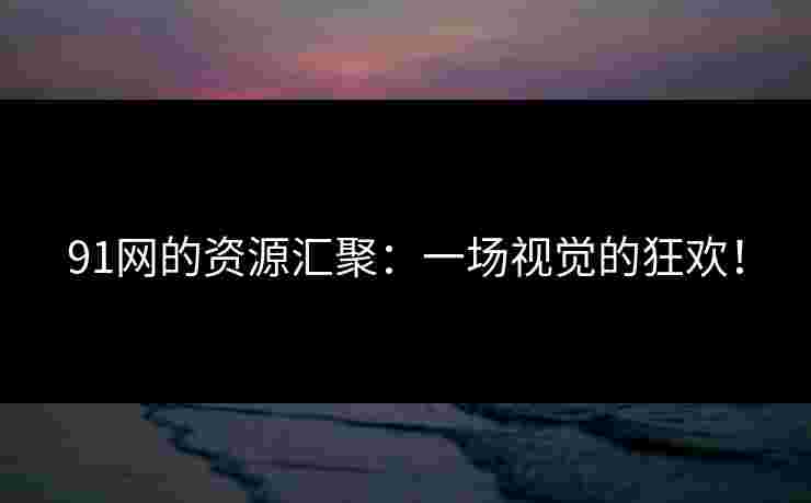 91网的资源汇聚：一场视觉的狂欢！